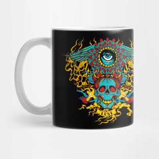 fiery skull Mug